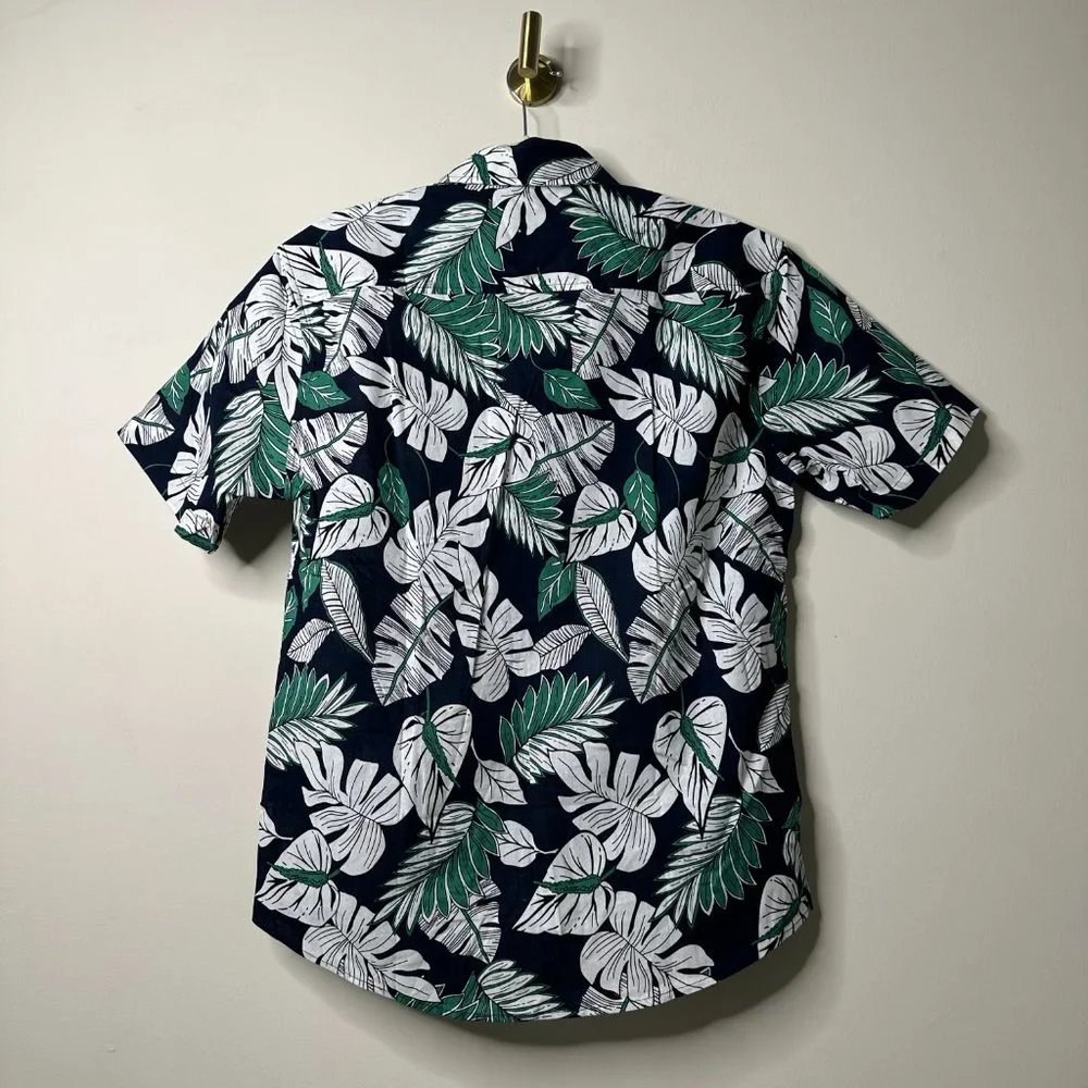 COOFANDY Tropical Palm Short Sleeve Button Front Shirt Men's Small NEW - Picture 3 of 4